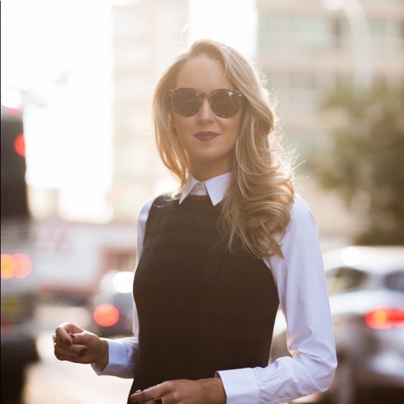 Nine West Dresses & Skirts - NINEWEST BLOUSE UNDER BLACK DRESS!👗